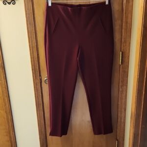 Chico's Rich Burgundy Ankle Pants